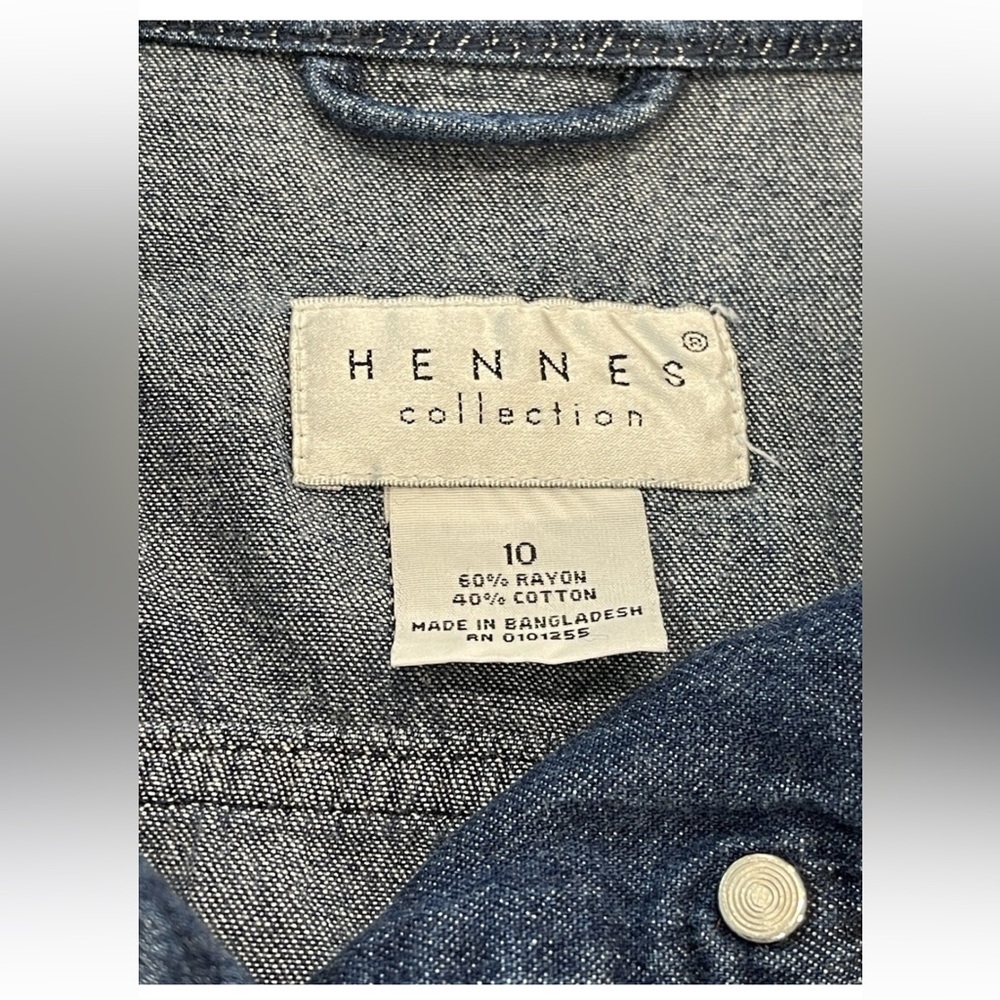 Hennes collection lightweight ladies size 10 blue denim jacket/Shirt/Shacket - Picture 7 of 12